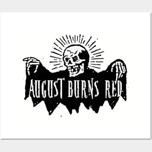 august burn skeleton skull Posters and Art